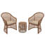 Lustig 2 - Person Patio Conversation Sets with Cushions-1919326718