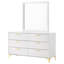 Commode 6 tiroirs avec miroir James White