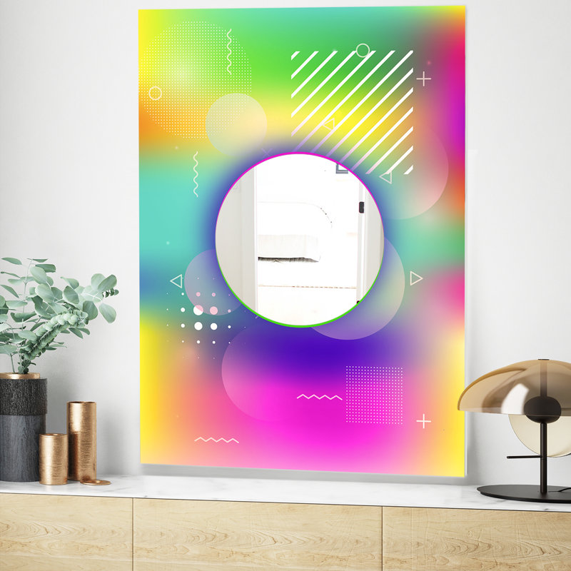 Miroir mural Spacy Dimensions 1 Mid-Century, H 39,4 po x l 29,5 po