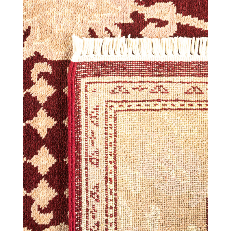 Kimbrielle One-of-a-Kind 3 X 5 2000s Wool Area Rug in Red
