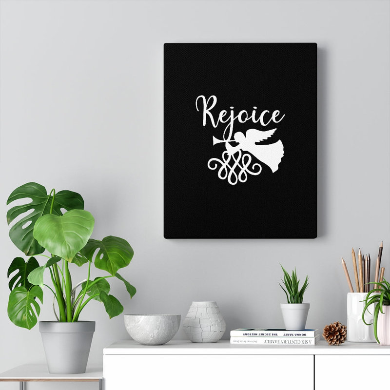 Rejoice - Wrapped Canvas Print, 36cm H x 28cm W