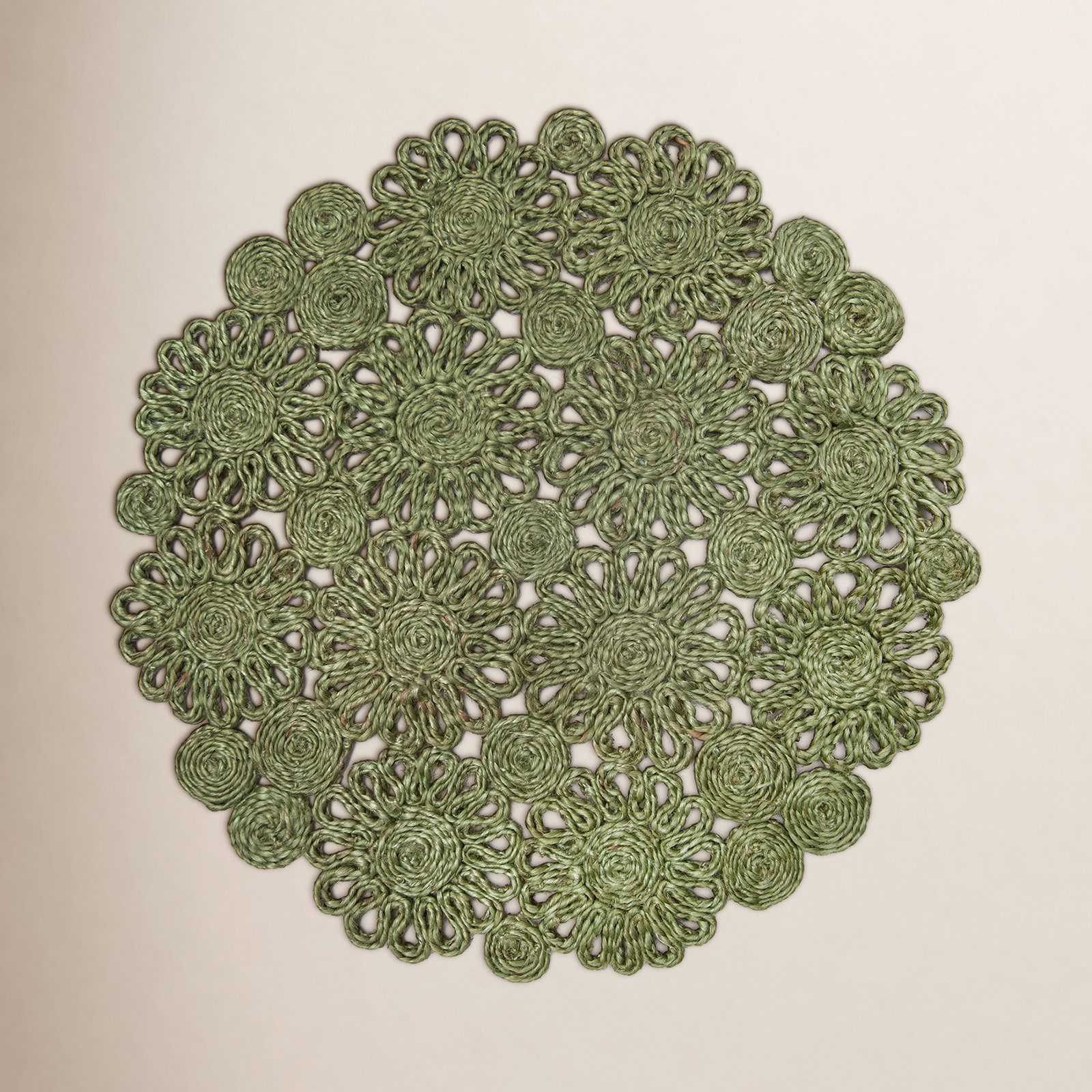 Bladwell Jute Placemat, Green