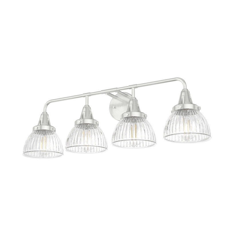 Cypress Grove 4 Light Bathroom Vanity Light, Brushed Nickel