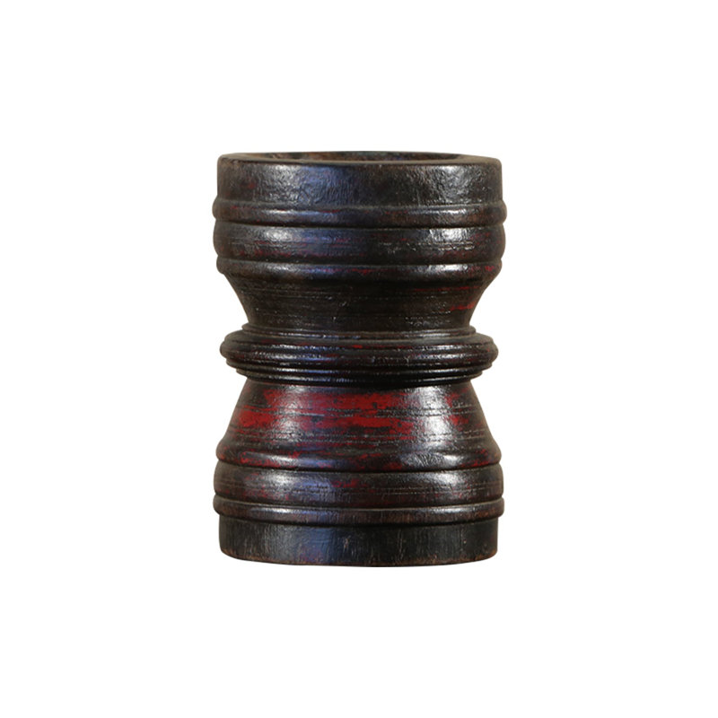 7'' H Solid Wood Candlestick
