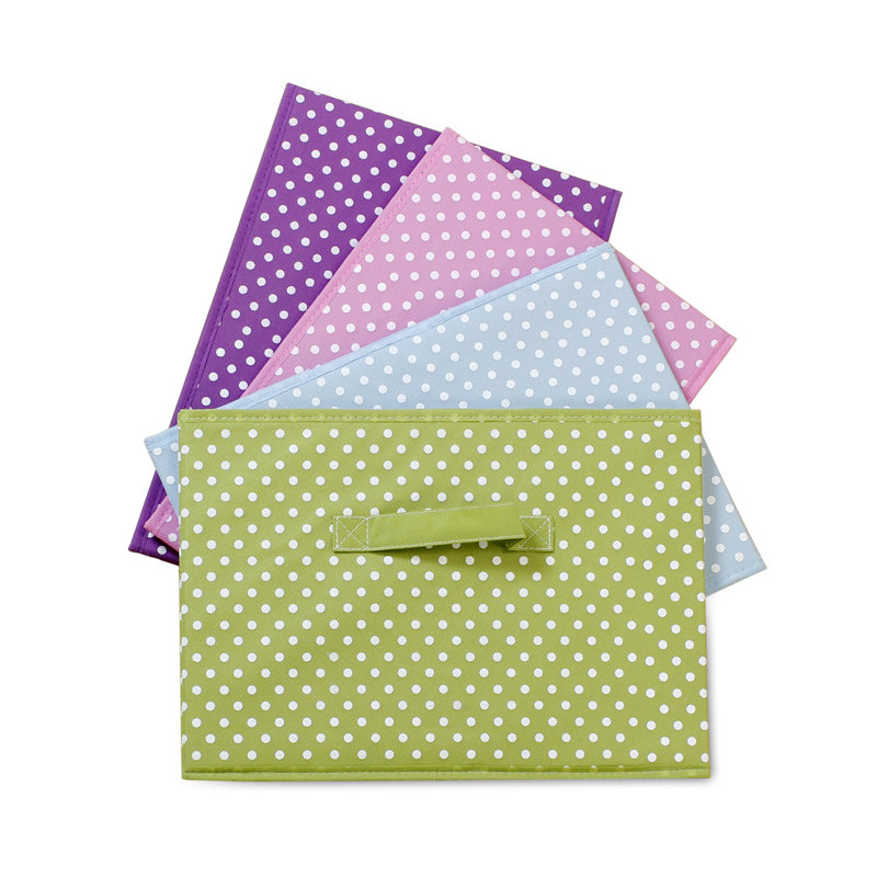 Rebrilliant Fabric Bin, Cherry Pink