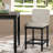 Tamami 26" High Modern Farmhouse Turned Leg Beaded Counter Stool(Set of 3)-99277278-99277277-99277279
