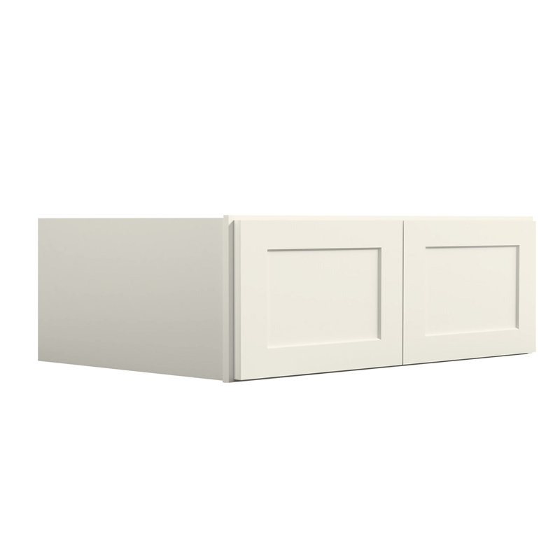 Armoire murale standard HOMEIBRO Cozy Design, 91,4 cm (L) x 61 cm (P) x 38,1 cm (H), en contreplaqué blanc Shaker, prête à assembler