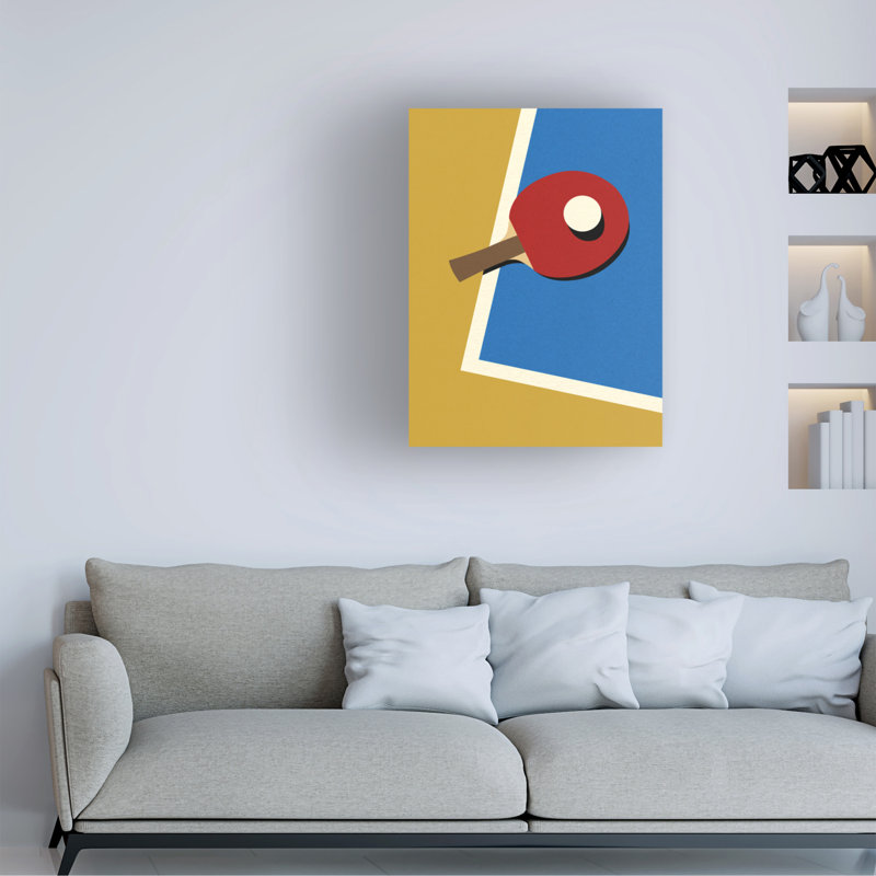 «Table Tennis Team Red», reproduction sur toile tendue, H 32 po x l 24 po x P 2 po