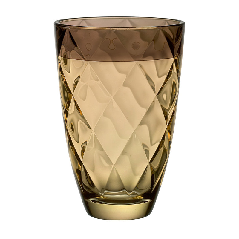 Vase de table Blando, H 11,8 po x l 6,75 po x P 6,75 po, Brun