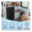 Mini Fridge for Bedroom, 1.78 cu.ft 110V Quiet Fridge with Lock, Small Silent Compact Refrigerator for Dorm RV Hotel Office, Noise Absorption, Black
