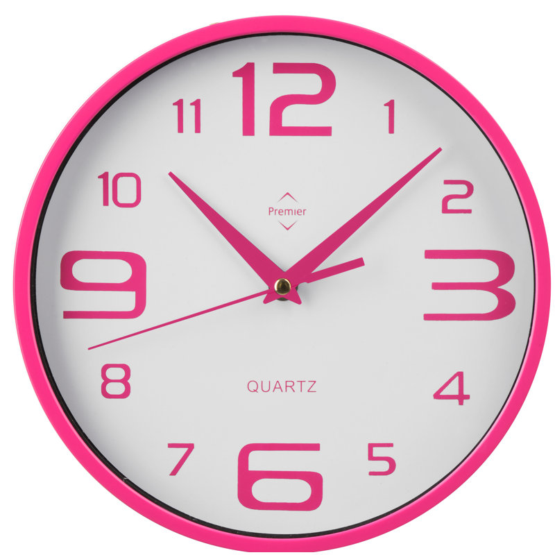 Wall Clock, Red, Large