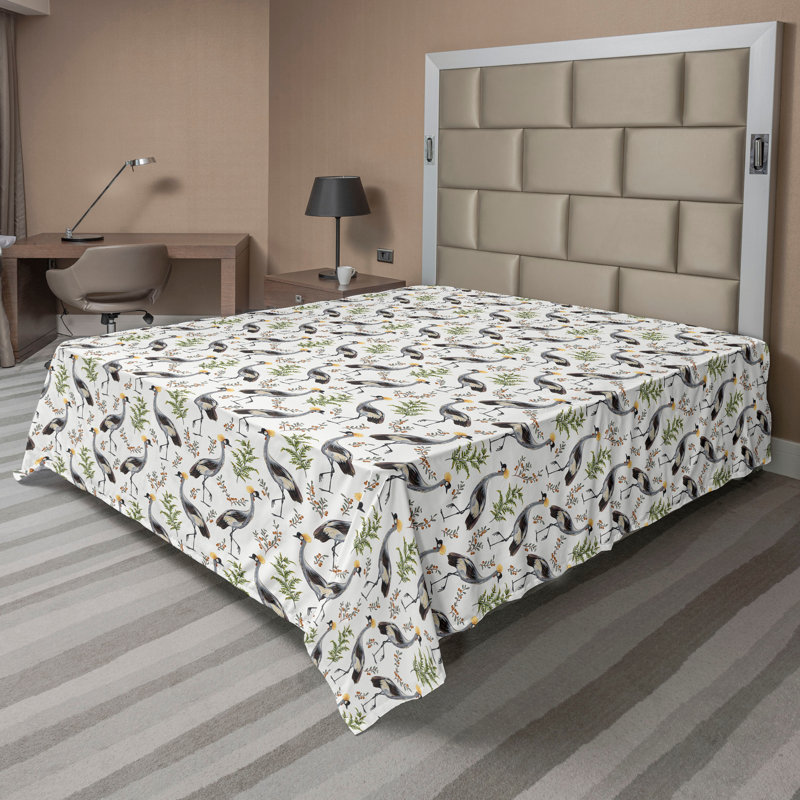 Drap plat Ambesonne, Drap plat pour taille de lit très grand californi