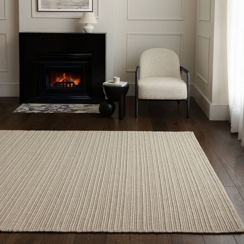 Berhan Looped Ivory Area Rug, Rectangle 160 x 230 cm