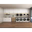 Armoire murale à double porte 30 po en bois massif blanc avec 2 tablettes réglables prêtes à assembler pour la cuisine, la salle de bain, la buanderie et le garage (l 30 po x P 12 po x H 30 po)-1631643140