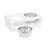 BirdRock Home Elevated Pet Feeder w/ Stainless Steel Bowls - Suitable for Medium Breeds (White)