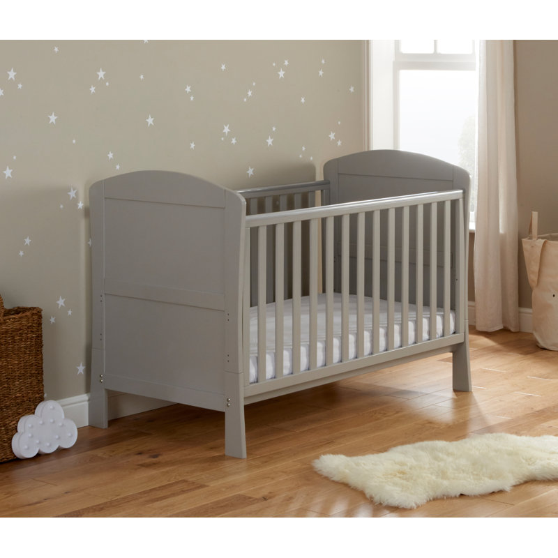 Aston Dropside Cot Bed, Grey