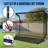 OXYGIE 10 x 7.5 ft Golf Practise Net with Target Cloth Heavy Duty Driving Golf Hitting Net