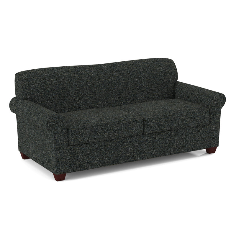 Finn Rolled Arm Sofa with Reversible Cushions, Empire Mahogany, Connelly Crow, 34" H x 75" W x 36" D