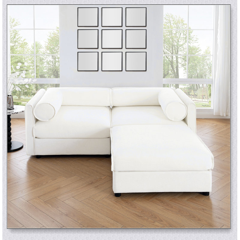 Canapé moderne en chenille avec rangement dissimulé et conception ergonomique pour un confort ultime et une efficacité d'espace