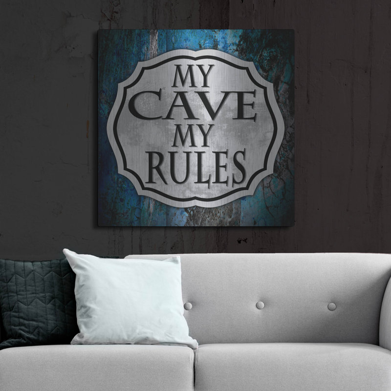 Trinx 'Man Cave 2' by Lightbox Journal, Metal Wall Art, 36" H x 36" W