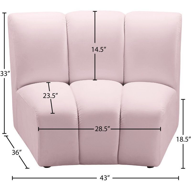 Dabir Velvet Slipper Chair, Pink Velvet