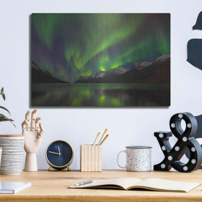 " Northern Lights In Ersfjorden " by Luxe Metal Portfolio