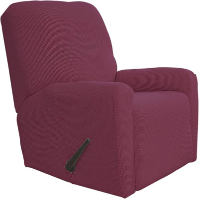 4-Pieces Recliner Stretch Slipcover Sofa with Elastic Bottom,Ash Rose -  Priyet, ZYJ-1126