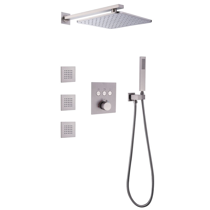 All-In-One Kit with Rough in-Valve, Brushed Nickel