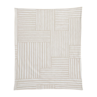 Modern Whimsy 50'' x 60'' Soft Plush Blanket with White Backing