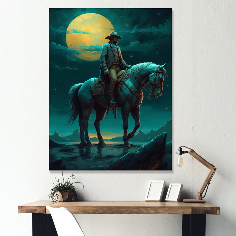 Night Rider II sur impression sur toile, H 20 po x l 12 po x P 1 po, Toile tendue