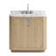 Corbin 36" Freestanding Single Bathroom Vanity with Carrara Marble Top