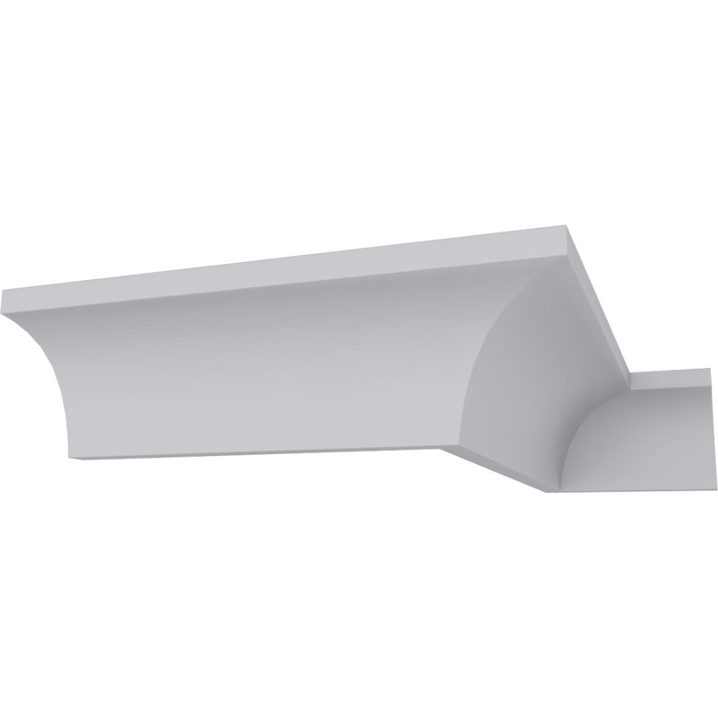 Ekena Millwork 3/4 in. x 3/4 in. x 94-1/2 in. Polyurethane Hillsborough Traditional Smooth Crown Moulding