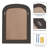 Decorative Wall Mirror with Wooden Frame