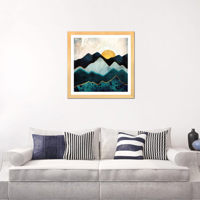 Glacial Hills - impression d'art graphique