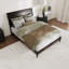 Lit plateforme en bois massif avec pied de lit assorti Ambrey-864761708-864761705