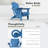 Folding Adirondack Chairs HDPE Weather Resistant