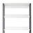 Cox Tall Modular Closet System, 5 Storage Shelves And Black Metal Frame