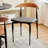 28.74" Black Solid back side Chair(Set of 2)