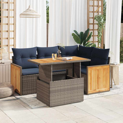 55cm Wide Patio Sofa with Cushions