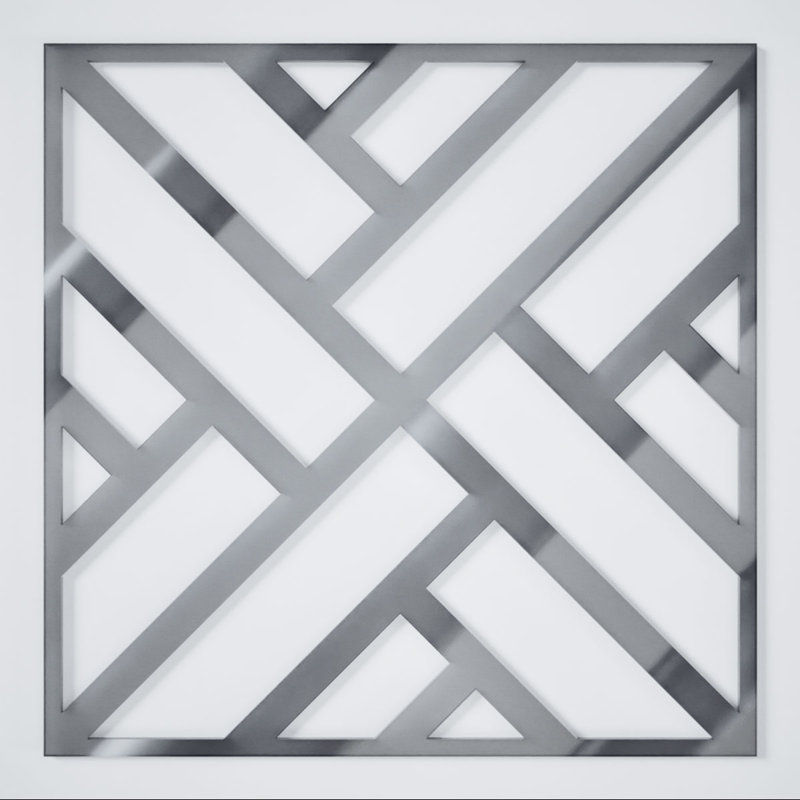 Miroir argenté Killeen, 15.38" H x 15.375" W x 0.125" D, Miroir argenté