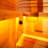 1-2 Person Outdoor Traditional Carbonized Spruce Wood Sauna With Tinted Glass Door And 6kw Electric Heater