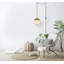 Luminaire suspendu sphère en verre et en métal 1 lumière Bulera-1704723176-1704723177