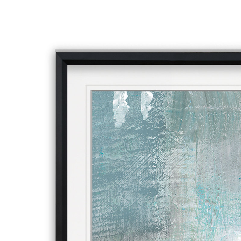 «Bay View» - reproduction d'art, H 26,5 po x l 26,5 po x P 1,5 po, Cadre plastique noir