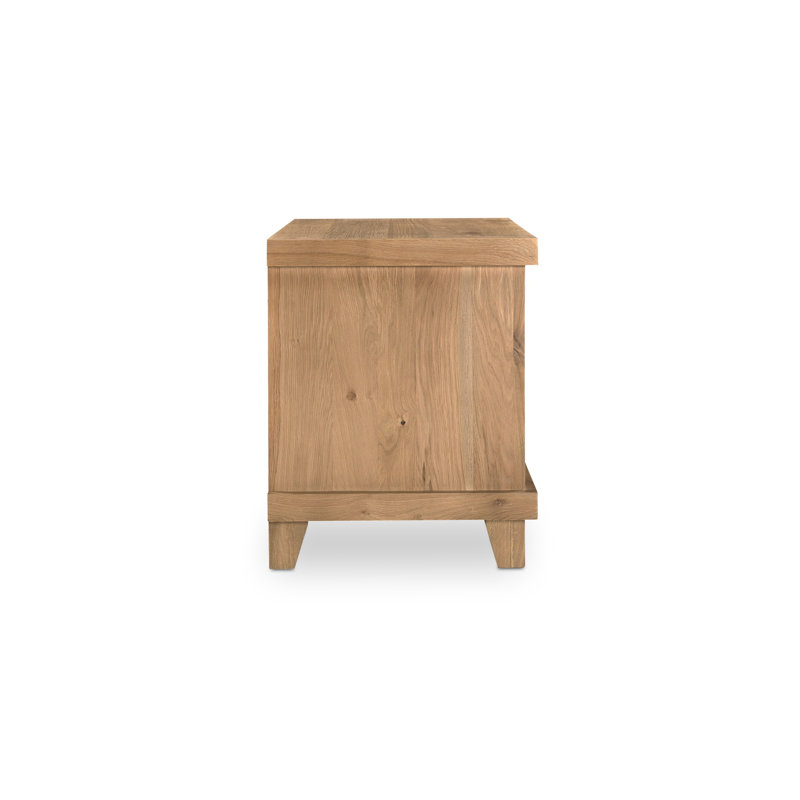 Enya Nightstand Red Oak, Brown