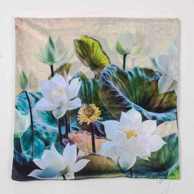 Passion Floral Square Cushion