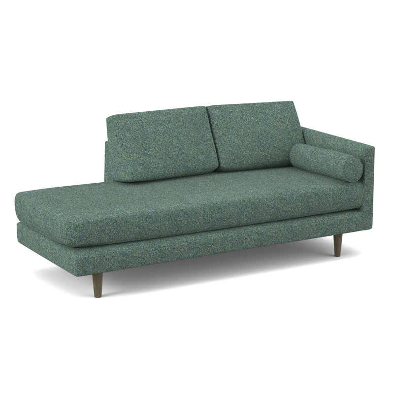 Marilyn 76" Chaise Lounge, Connelly Peacock Performance Tweed