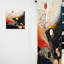 Kimiyoshi - Rideau Collages - Rideau abstrait obscurcissant - 1 panneau-1935228182