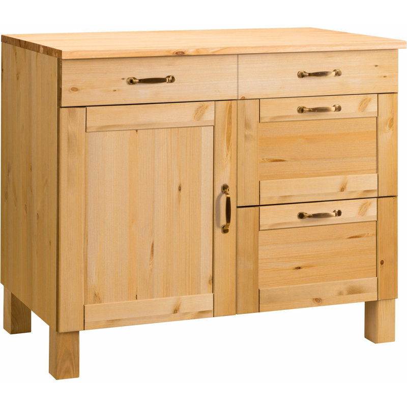Flintwood 85cm Kitchen Pantry, Stain Wax