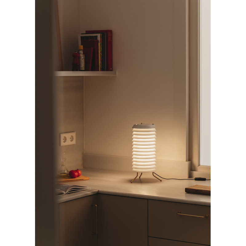 Metal Novelty Lamp, White