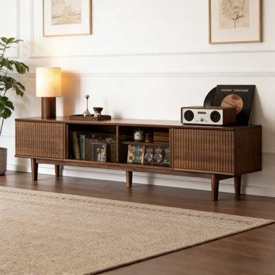 Simple and Retro Solid Wood TV Cabinet